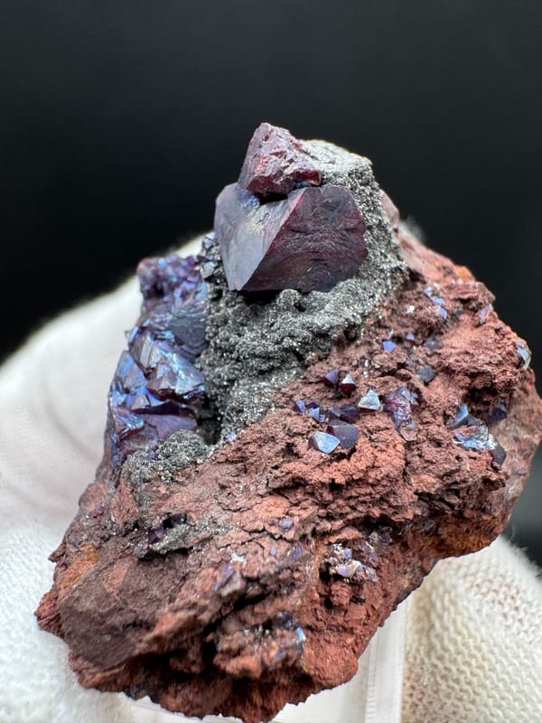 Cuprite from Anhui, China, individual mineral specimen view 7