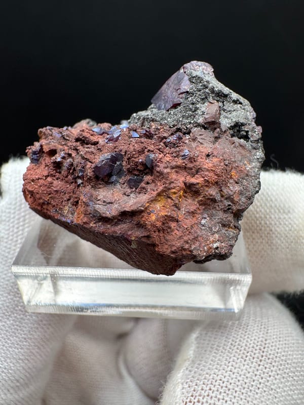 Cuprite from Anhui, China, individual mineral specimen view 8