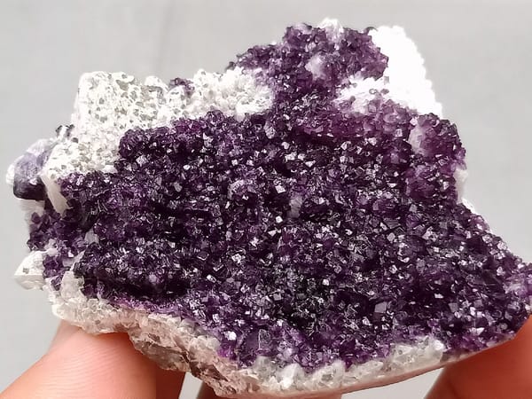 Fluorite from Inner Mongolia, China, individual mineral specimen view 2