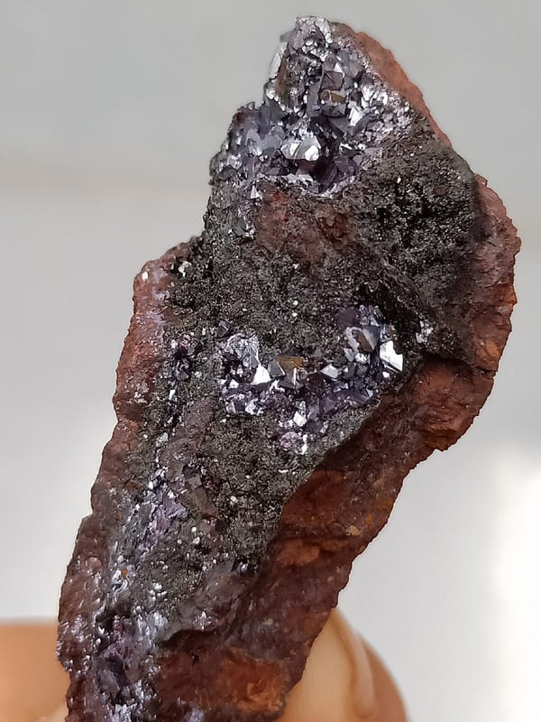 Cuprite from Anhui, China, individual mineral specimen view 2