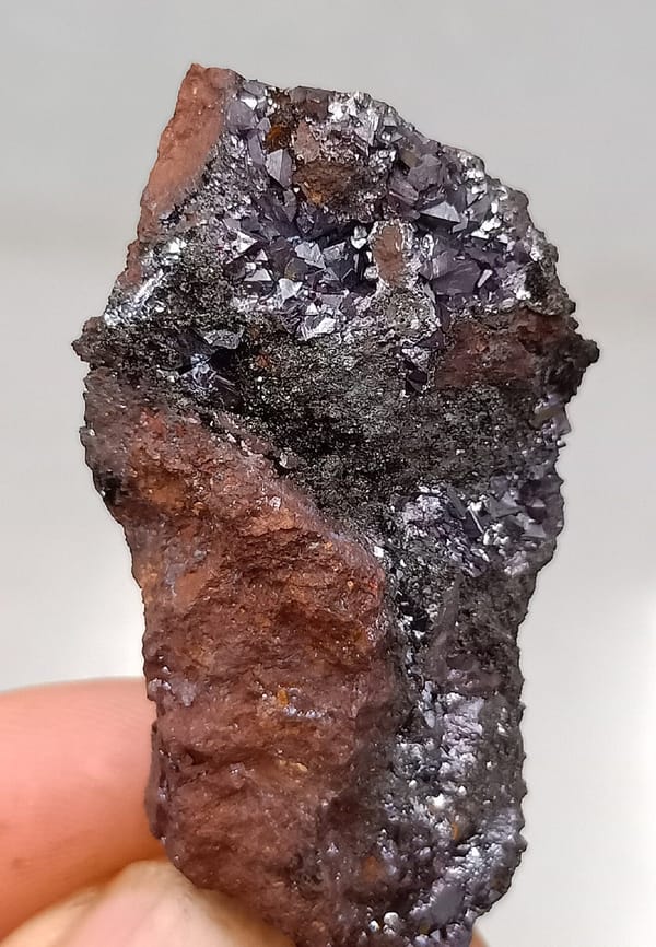 Cuprite from Anhui, China, individual mineral specimen view 4