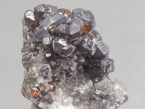 Galena from Hunan, China, individual mineral specimen view 2