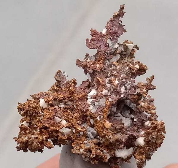 Native copper from Jiangxi, China, individual mineral specimen view 4