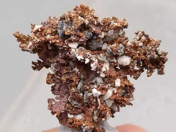 Native copper from Jiangxi, China, individual mineral specimen view 6