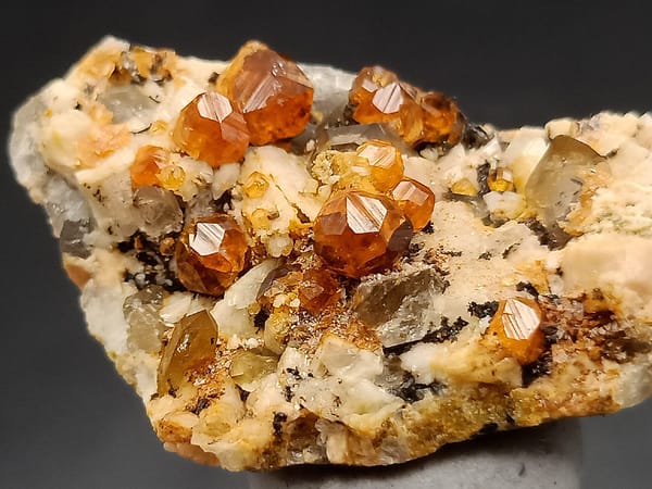 Garnet from Fujian, China, individual mineral specimen view 2