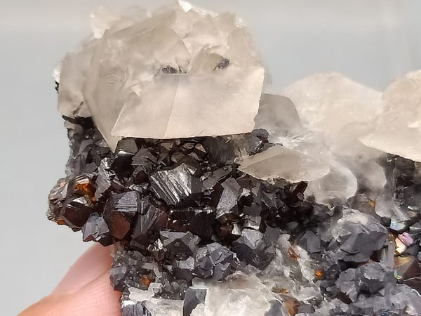 Calcite from Shuikoushan, Hunan, China, individual mineral specimen view 2