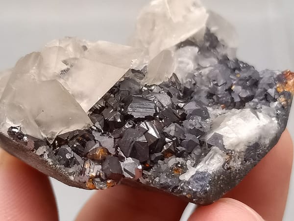 Calcite from Shuikoushan, Hunan, China, individual mineral specimen view 5