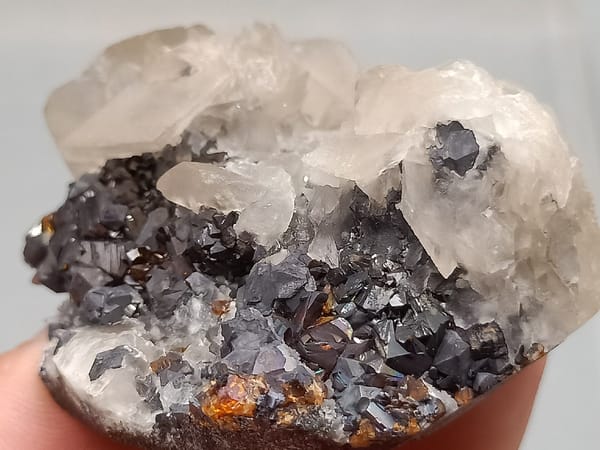 Calcite from Shuikoushan, Hunan, China, individual mineral specimen view 6