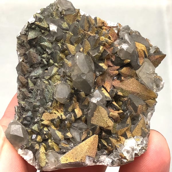 Pyrite from Hunan, China, individual mineral specimen view 1