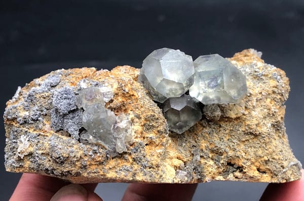Fluorite from Hunan, China, individual mineral specimen view 1