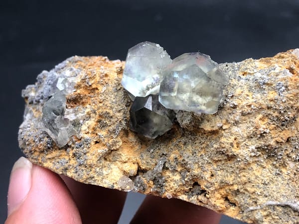 Fluorite from Hunan, China, individual mineral specimen view 3