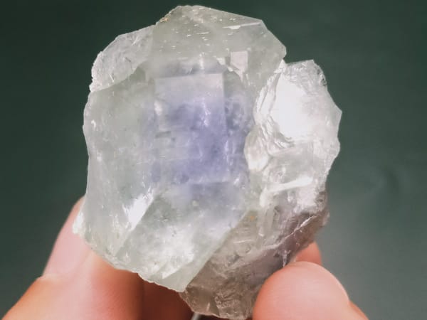 Fluorite from Fujian, China, individual mineral specimen view 1