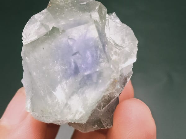 Fluorite from Fujian, China, individual mineral specimen view 2