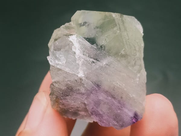 Fluorite from Fujian, China, individual mineral specimen view 4