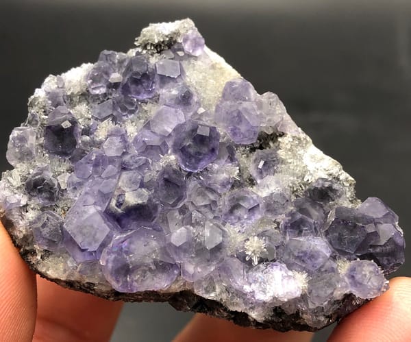 Fluorite from Fujian, China, individual mineral specimen view 1