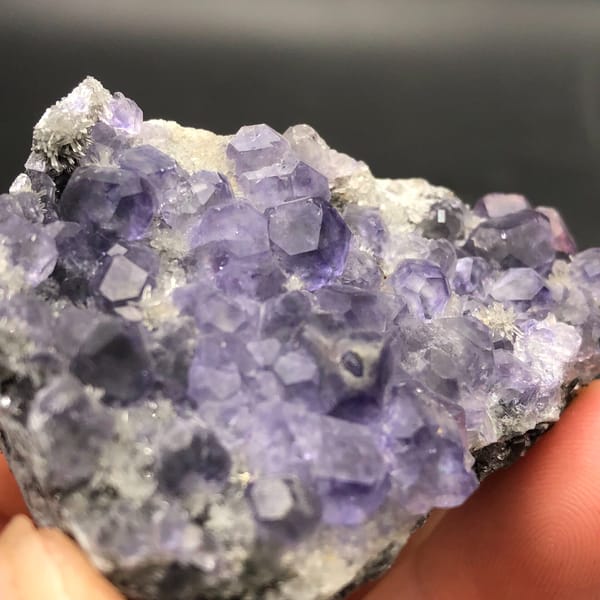 Fluorite from Fujian, China, individual mineral specimen view 4