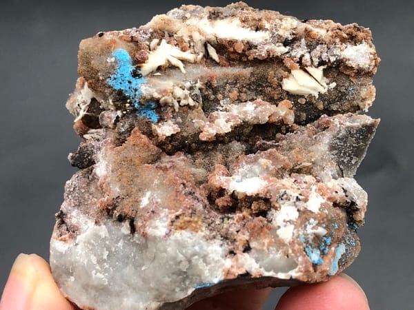 Cyanotrichite (source-recorded) from Guizhou, China, individual mineral specimen view 1