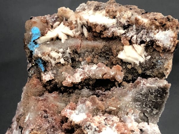 Cyanotrichite (source-recorded) from Guizhou, China, individual mineral specimen view 4