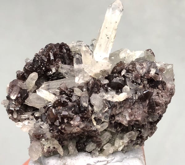 Axinite from Nandan, Guangxi, China, individual mineral specimen view 1
