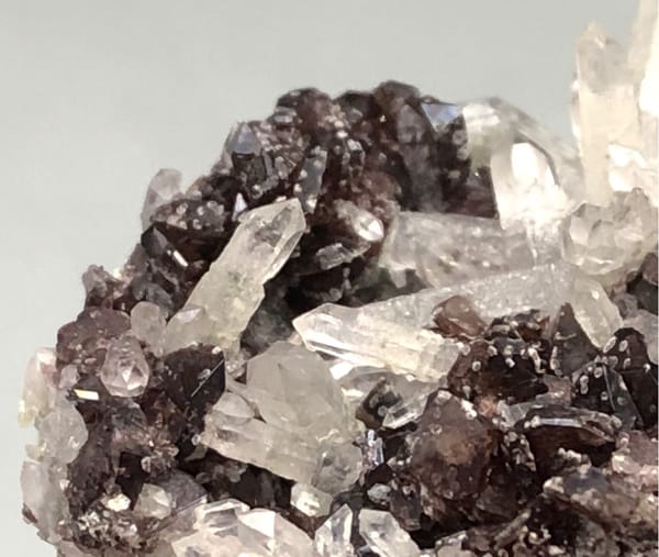 Axinite from Nandan, Guangxi, China, individual mineral specimen view 4
