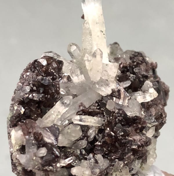 Axinite from Nandan, Guangxi, China, individual mineral specimen view 5