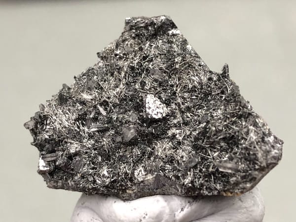 Freibergite group (species not verified) from Inner Mongolia, China, individual mineral specimen view 3