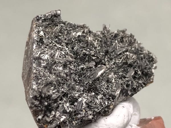 Freibergite group (species not verified) from Inner Mongolia, China, individual mineral specimen view 6