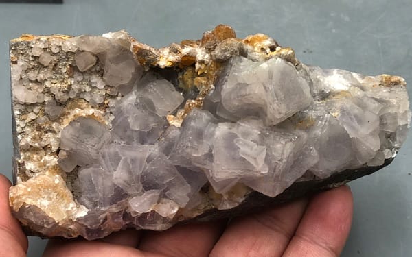Fluorite from Yunnan, China, individual mineral specimen view 1