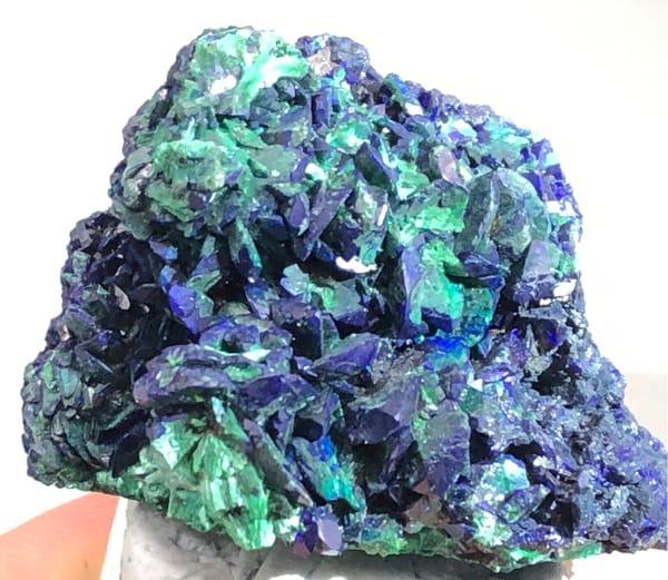 Azurite from Laos, individual mineral specimen view 4