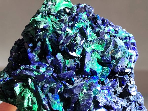Azurite from Laos, individual mineral specimen view 5