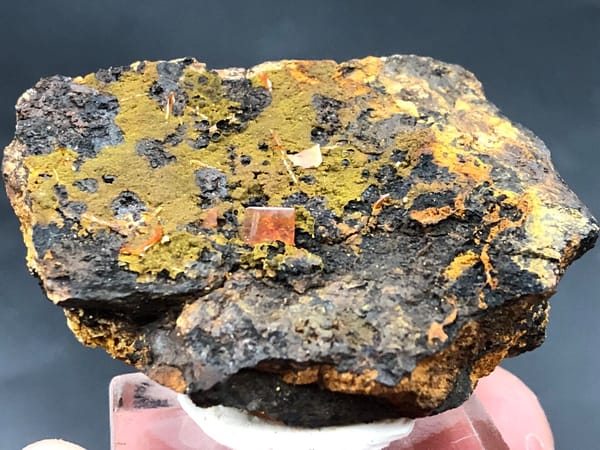 Wulfenite from Guilin, Guangxi, China, individual mineral specimen view 1