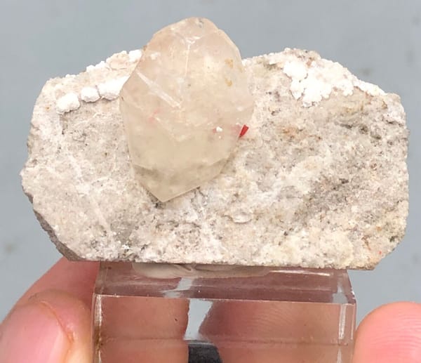 Calcite from Shimen, Hunan, China, individual mineral specimen view 1