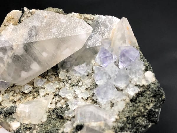 Fluorite from Fujian, China, individual mineral specimen view 3