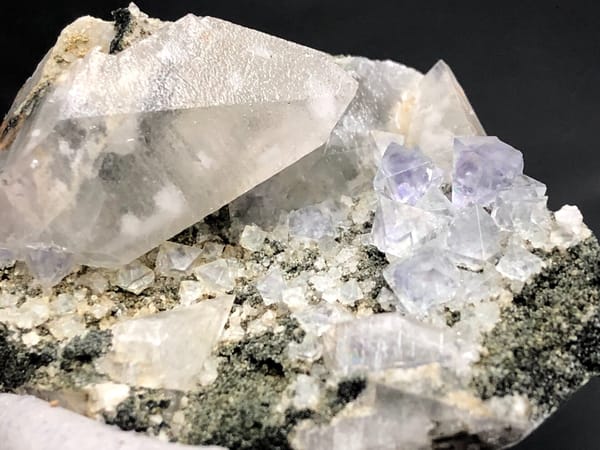 Fluorite from Fujian, China, individual mineral specimen view 4