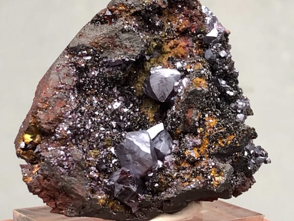 Cuprite from Anhui, China, individual mineral specimen view 4
