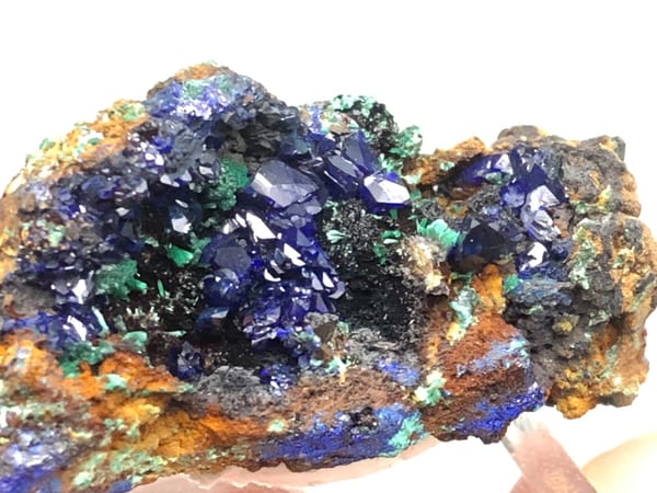 Azurite from Anhui, China, individual mineral specimen view 2