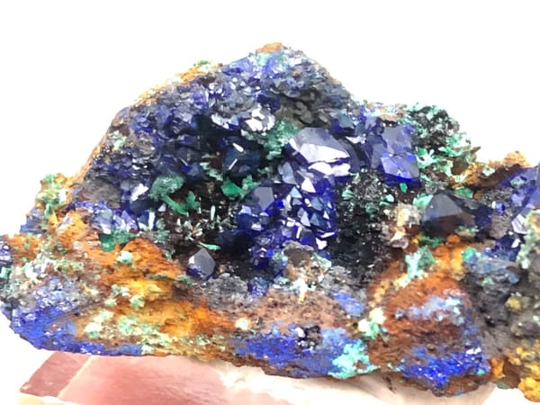 Azurite from Anhui, China, individual mineral specimen view 3