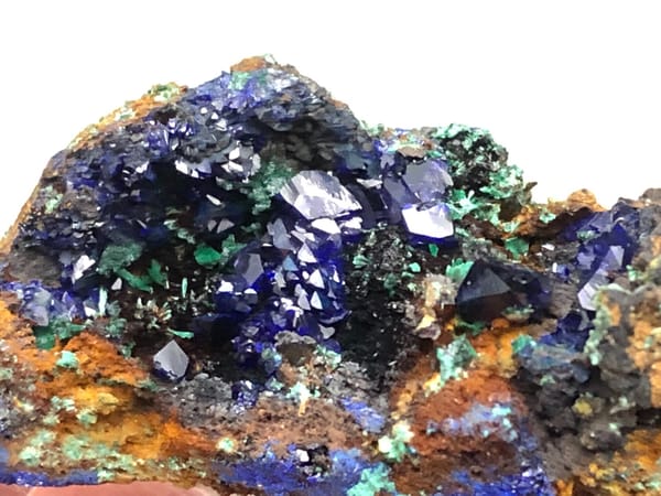 Azurite from Anhui, China, individual mineral specimen view 4
