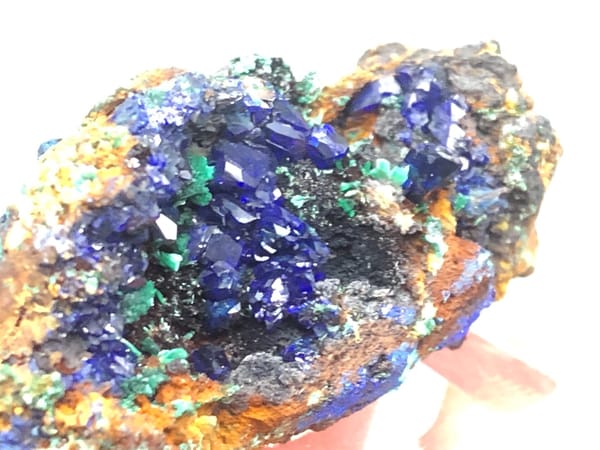 Azurite from Anhui, China, individual mineral specimen view 6