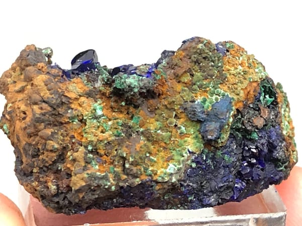 Azurite from Anhui, China, individual mineral specimen view 7