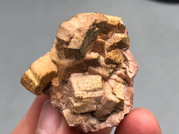 Potassium feldspar (species not verified) from Wulian, Shandong, China, individual mineral specimen view 1