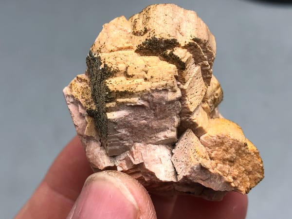 Potassium feldspar (species not verified) from Wulian, Shandong, China, individual mineral specimen view 2
