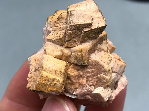 Potassium feldspar (species not verified) from Wulian, Shandong, China, individual mineral specimen view 3