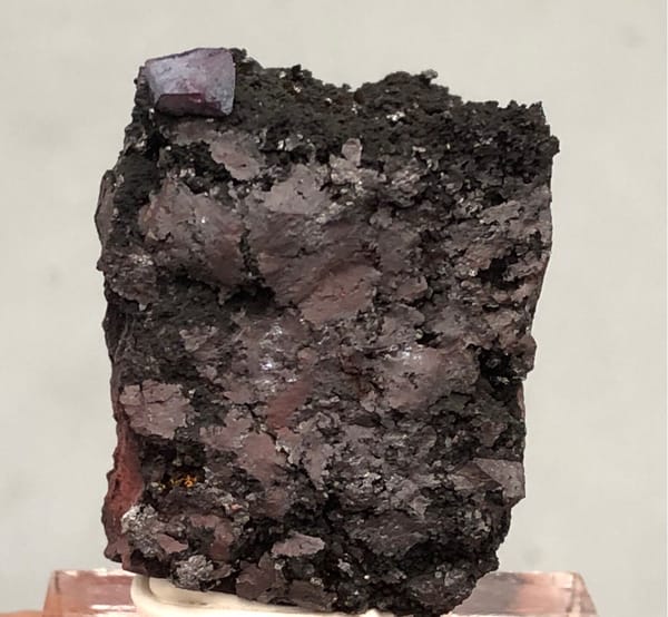 Cuprite from Anhui, China, individual mineral specimen view 1