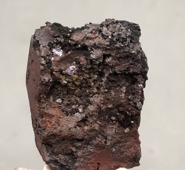 Cuprite from Anhui, China, individual mineral specimen view 6