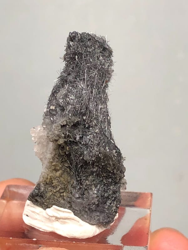 Bismuthinite from Inner Mongolia, China, individual mineral specimen view 4