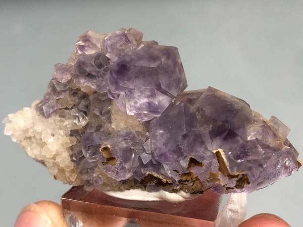 Fluorite from Fujian, China, individual mineral specimen view 1
