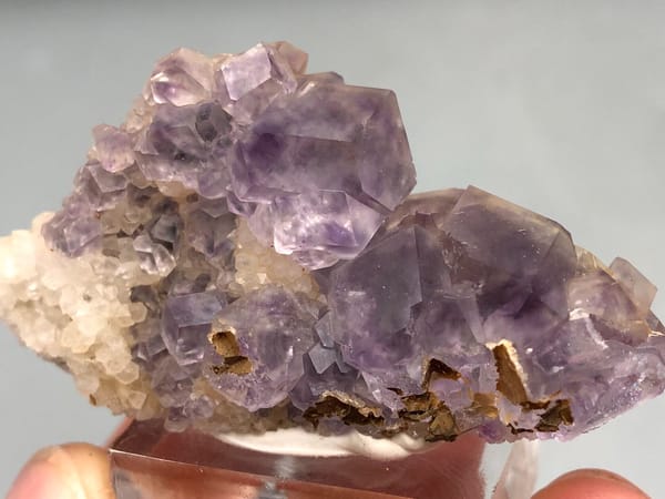 Fluorite from Fujian, China, individual mineral specimen view 3