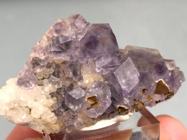 Fluorite from Fujian, China, individual mineral specimen view 4