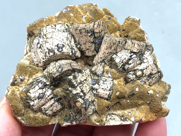 Potassium feldspar (species not verified) from Wulian, Shandong, China, individual mineral specimen view 1